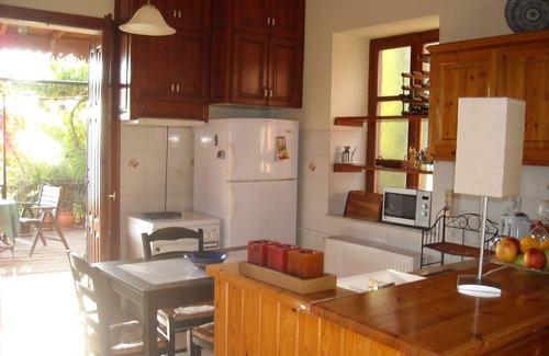 Mithimna Apartment | Palm Tree Apartment 2 Central Molivos apartment with panoramic views