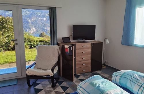 Krattigen Bed & Breakfast | Panoramic room overlooking Lake Thun