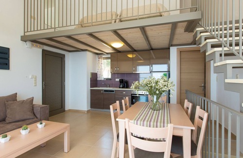 Agios Vasileios Villa | Panoramic Sea Views, 2 km from the beach, heated pool