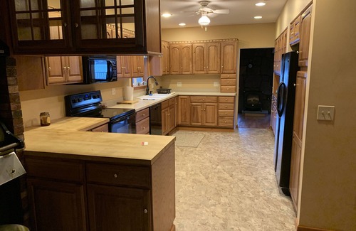 Bernhards Bay House | Panther Lake Waterfront. Dock and deck, on water with hot tub. Rent our boat!