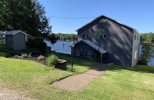 Bernhards Bay House | Panther Lake Waterfront. Dock and deck, on water with hot tub. Rent our boat!