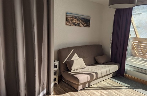 Piau Engaly Apartment | Piau Engaly studio 5 places south terrace, facing tracks