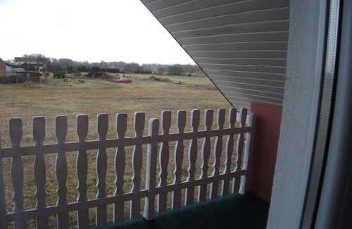 Nowe Warpno House | Pink holiday house 10 pers. between lagoon and heather in the bird sanctuary