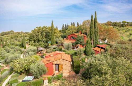 Pancole Villa | PODERE TORRICELLE 69B Pancole Gr, seaview infinity pool, jacuzzi, sauna, exclusive villa with 2 bedrooms for 4 - If you total 5 or 6 people there is an independent suite in main villa with private ensuite bathroom, kitchenette and garden dining area