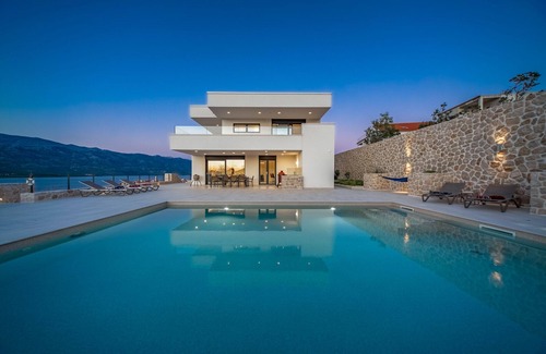 Vinjerac Villa | Premium Luxury villa Sea Star with breathtaking view near the sea + big pool