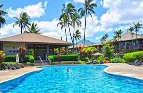 Kaiulani Apartment | Princeville Townhouse with Views, Large Pool, Walk to Beach, Near Hanalei!