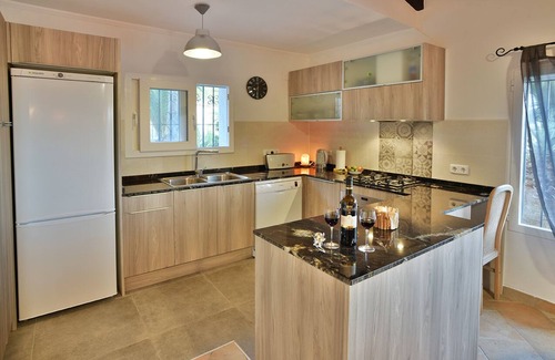 Fustera Villa | Private and secured pool, stunning sea views, wifi, near the sea, summer kitchen