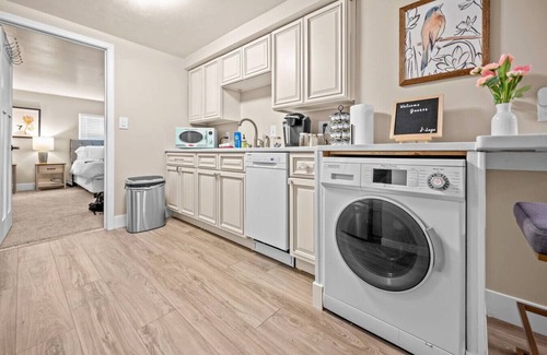 St. Charles Condo | Private Basement - Two King Beds and Hot Tub