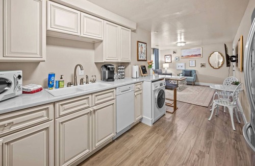 St. Charles Condo | Private Basement - Two King Beds and Hot Tub