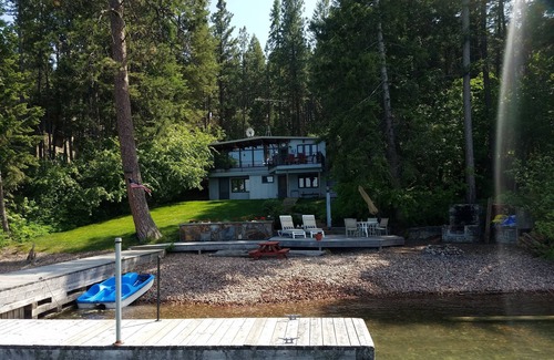 Lakeside House | Private Flathead Lake House with unobstructed views into Glacier Park