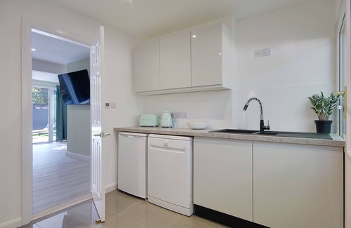Boscombe Apartment | Private hot tub & sauna, 2 adults max + 1-2 child.