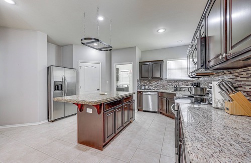 Palmhurst House | Private Theater & Pool: Spacious Mission Home