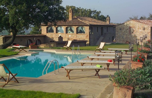 Pienza Villa | Private Villa with A/C, internet, private pool, TV, patio, panoramic view, close to Montepulciano