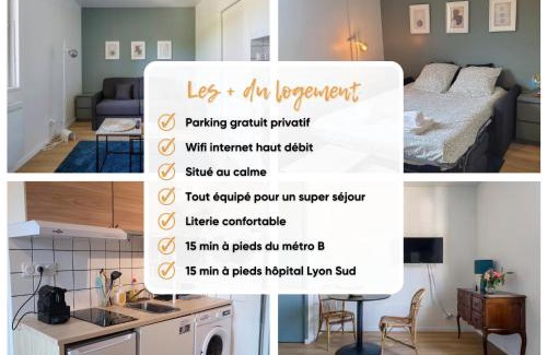 Glaciere - Montmein Apartment | Proche métro B et Hopital Lyon sud