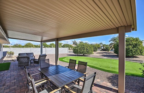 Sun City West Cottage | Putting Green, Community Perks: Sun City West Home