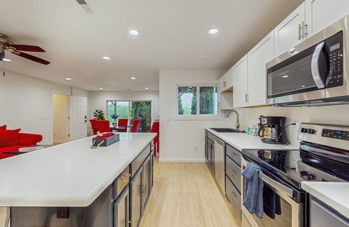 Franklin Apartment | Quiet mountainside apartment with great views, central air and private W/D