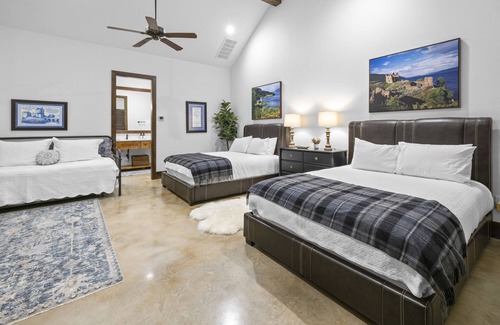 Burnet Cabin | Ranch Resort with party lodge, lazy river and guest suites in the hill country.