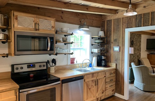 Hot Springs Cottage | Remodeled French Country Style Cottage Close to Hiking Trails and Hot Springs