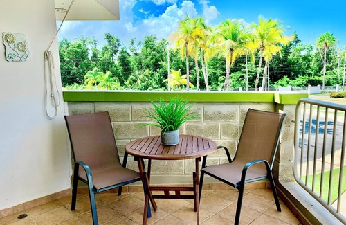 Zarzal Condo | Rio Mar Area Deluxe Pool Condo. Private Beach Gate. Rainforest. No Cleaning Fee.