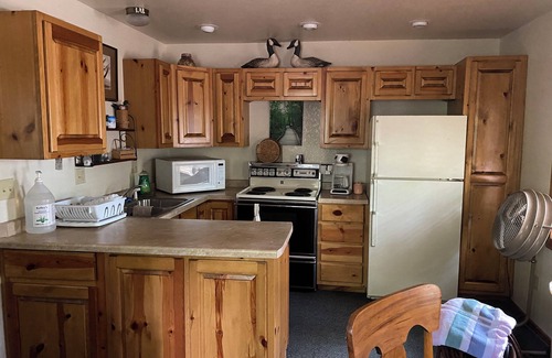 Au Train Cabin | Riverview cottages, The twin heron cabin on the bank of the Autrain River