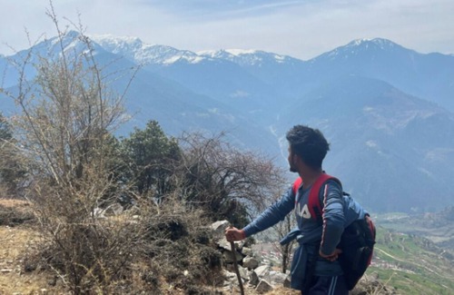 Kharsali House | Room 4 - Wondering himalaya view from Our homestay . Fantastic View and nature