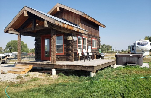 Felt Cabin | Rustic Country Cabin on horse property with Teton views