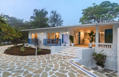 Kalote Mokashi Villa | SaffronStays Kairos Zeus, Karjat - Greek style pool villa near Camp Max