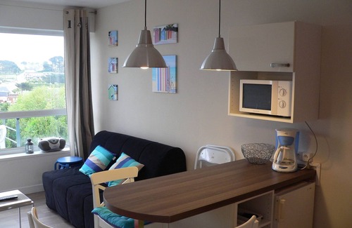 Trevou-Treguignec Apartment | Sea view apartment, 2-4 pers, 50m from the beach, pink granite coast, paimpol bay.