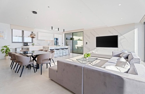 Brela Villa | Seaview villa with Wellness, Dreams Of Dalmatia II Private and heated 32sqm pool, Wellness zone with a Hot-Tub, Gym, Cinema room, and 4 en-suite bedrooms, 230m from the beach in Baska Voda