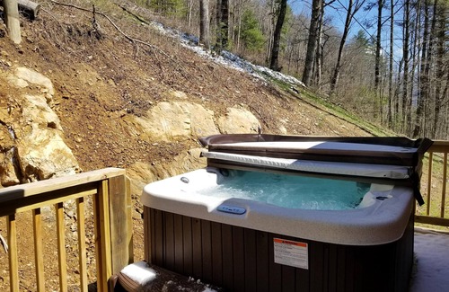 Hot Springs Cabin | Secluded Romantic Cabin with Hot Tub and Pet Friendly