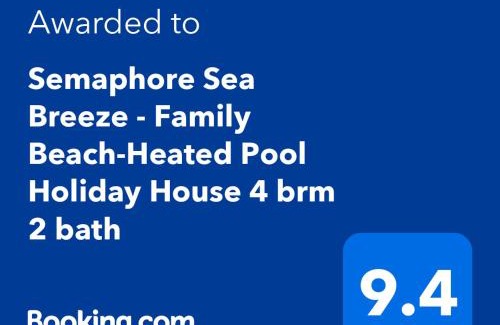 Semaphore House | Semaphore Sea Breeze-Family Beach-Heated Plunge Pool Holiday House 4 brm 2 bath