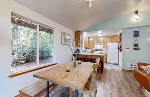 Burley House | Serene family getaway with shared pool and hot tub, deck and gas grill