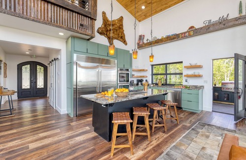 Sevierville Cabin | Skyline Sanctuary | Indoor Pool, Game Room, Firepit, Mountain Views, Luxe Design