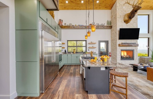 Sevierville Cabin | Skyline Sanctuary | Indoor Pool, Game Room, Firepit, Mountain Views, Luxe Design