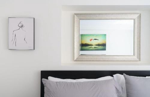 Congress Park Apartment | Sleek & Stylish Apt Steps From Bluebird Theater