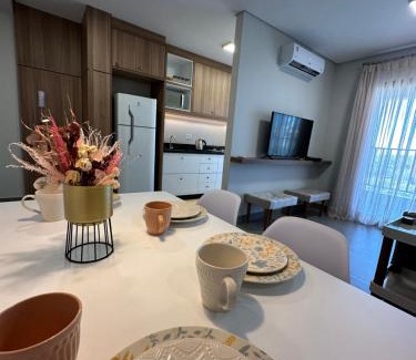 Foz do Iguacu City Centre Apartment | Sofisticação no centro gastronômico de Foz