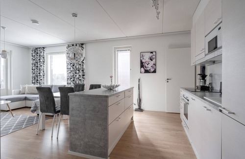 Jyvaskyla Apartment | Spacious 2BR Apt with Sauna and Private Balcony with Lake Views