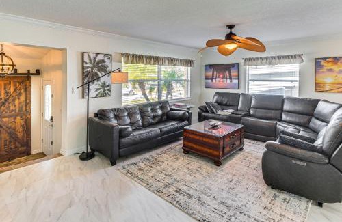 Hudson Beach Estates House | Spacious Canalfront Home with Pool about half Mi to Beach