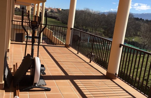 Torrecaballeros House | Spacious house (full rental), large terrace with views of the mountains, swimming pool