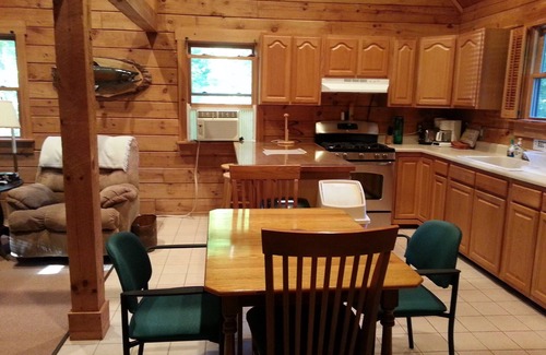 Maple View Cabin | Spacious Log Cabin located between the famous Salmon and Oswego Rivers