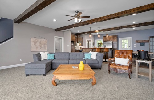 Belhaven House | Spacious waterfront home w/dock, kayaks, paddleboards, cornhole & more!