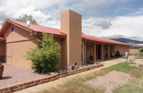 Howard House | Spanish Ranch on the Arkansas River- enjoy the rushing river from the Hot tub!