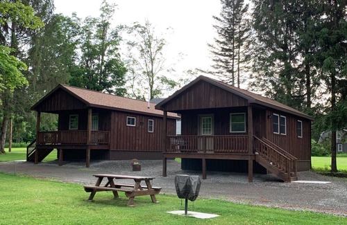 Hancock Cabin | Steps away from world famous Delaware River fishing. Cabins on spacious lot.
