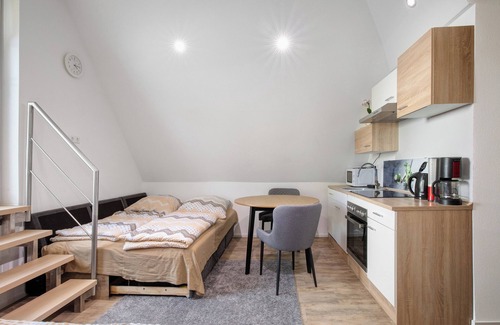 Guenzburg Apartment | Studio Apartment 'Ferienwohnung Erhardt' with Private Terrace and Wi-Fi