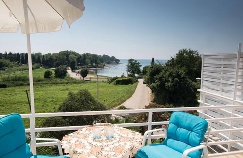 Savudrija Apartment | Studio apartment in Savudrija with Seaview, Terrace, Air condition, WIFI (123-2)