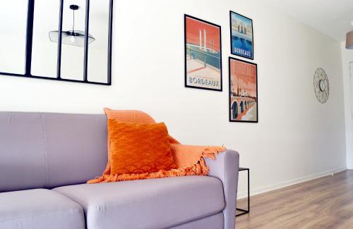 Cenon Apartment | Studio Belle vue Bordeaux - Parking privé - Netflix - Tram A