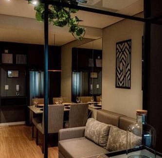 Sao Goncalo Apartment | Studio contemporâneo no Parque Una com garagem