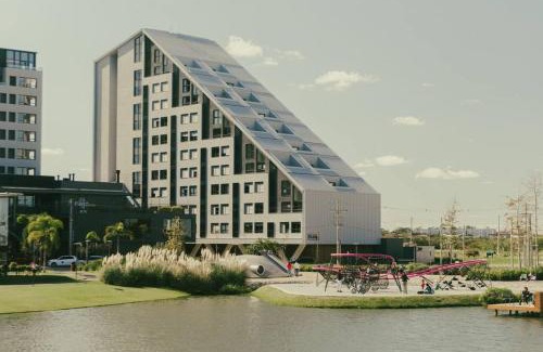 Sao Goncalo Apartment | Studio contemporâneo no Parque Una com garagem