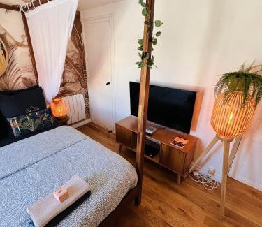 Enghien-les-Bains Apartment | Studio Exotique Hyper-Centre Enghien 12min Paris