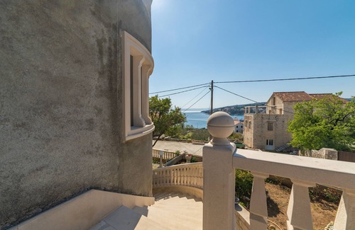 Sumartin Apartment | Studio flat with balcony and sea view Sumartin, Brač (AS-13285-a)